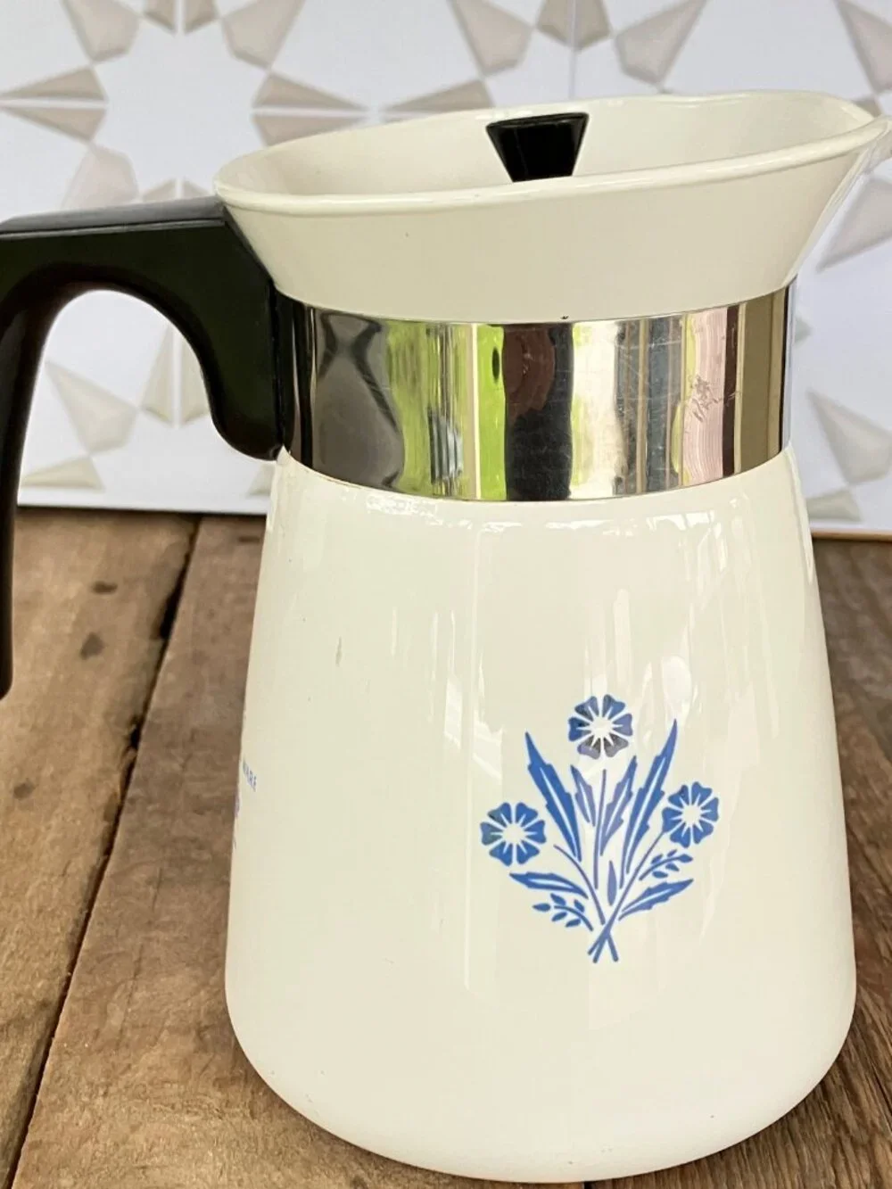Corning Ware Cornflower 4 Cup Brew-n-Serve - P-504